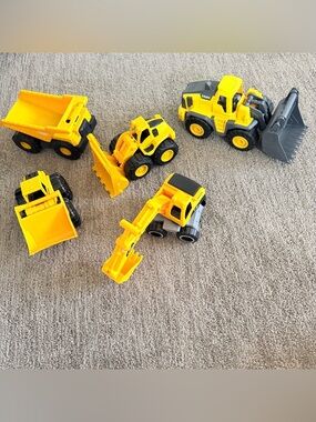 Lot 5, construction trucks